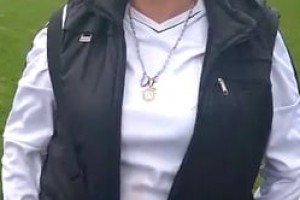 Martha Gonzalez feliz de traer a Bruno a nuestro Club Canino Campestre